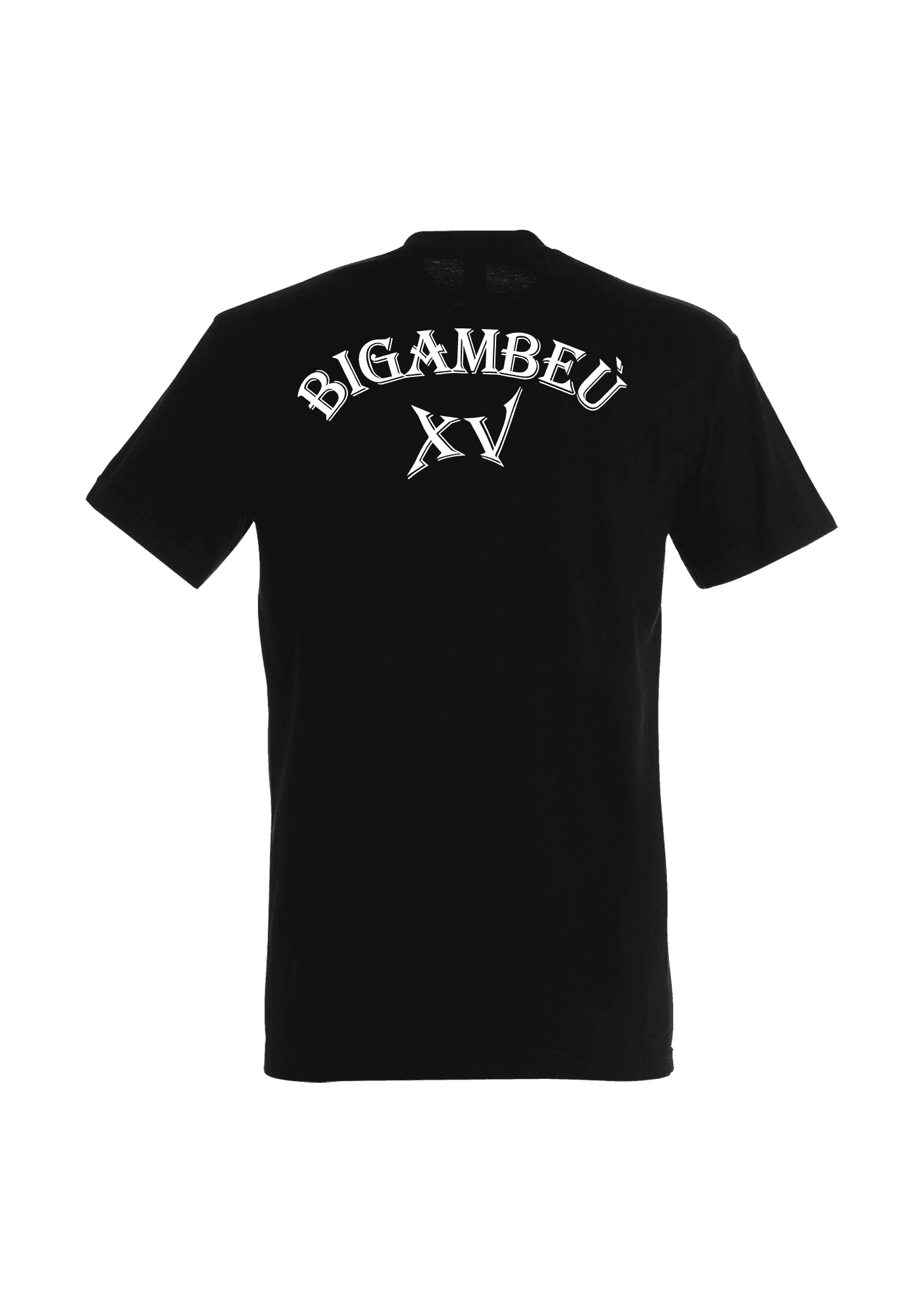 T-shirt Noir 190g Adulte 002 Bigambeù XV - BXV02-IMPERIALNOIRDOS