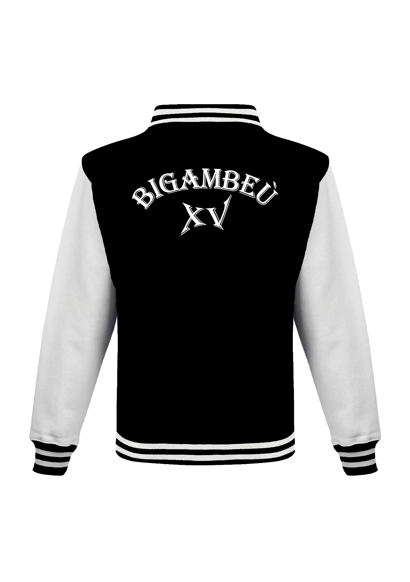 Veste teddy brodée Noire 015 Bigambeù XV - BXV15-TEDDYNOIRDOS